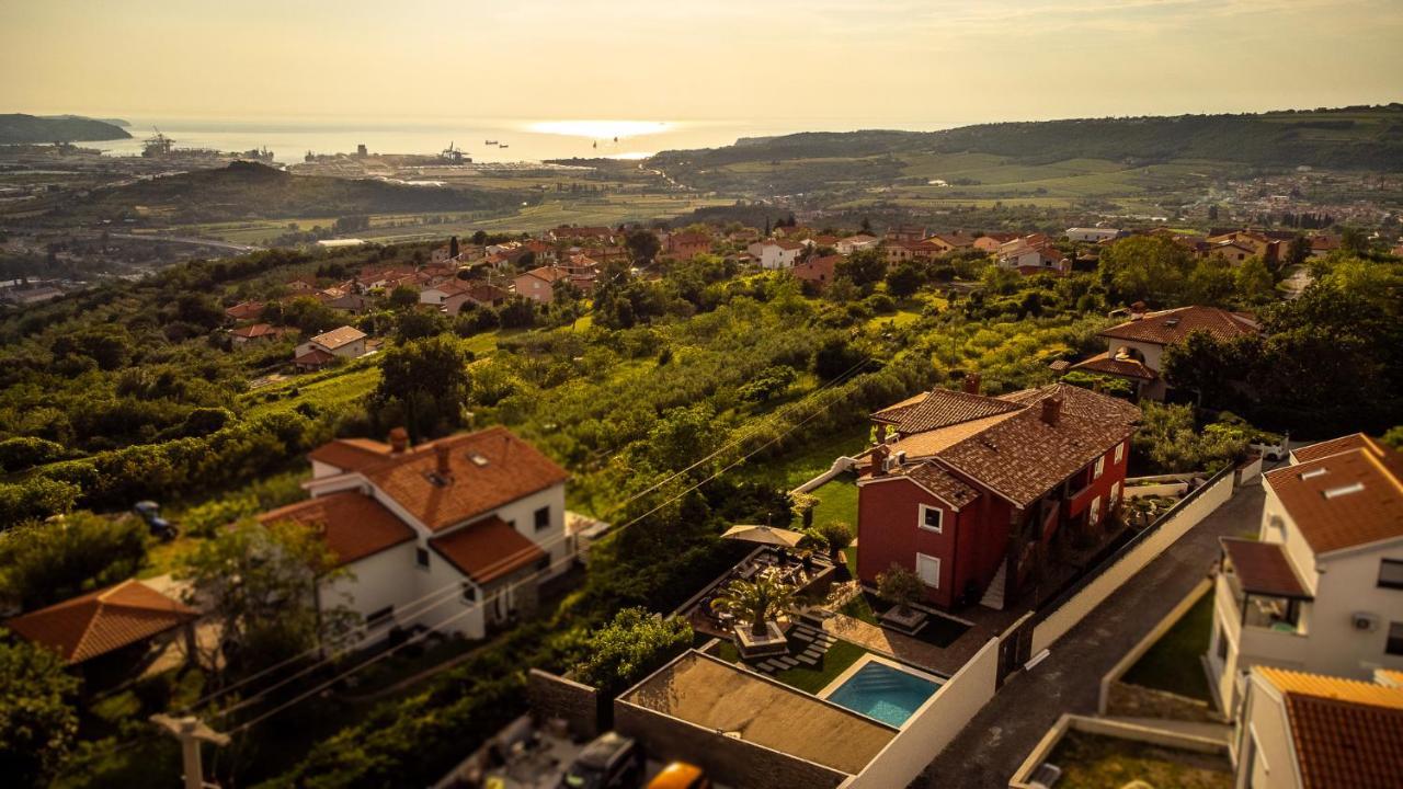 Villa Sunset Pool & Spa Apartments Zgornje Skofije Luaran gambar