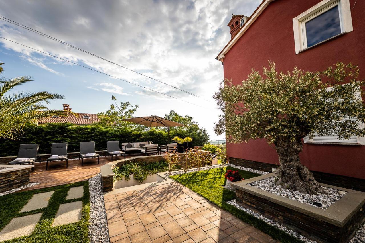 Villa Sunset Pool & Spa Apartments Zgornje Skofije Luaran gambar